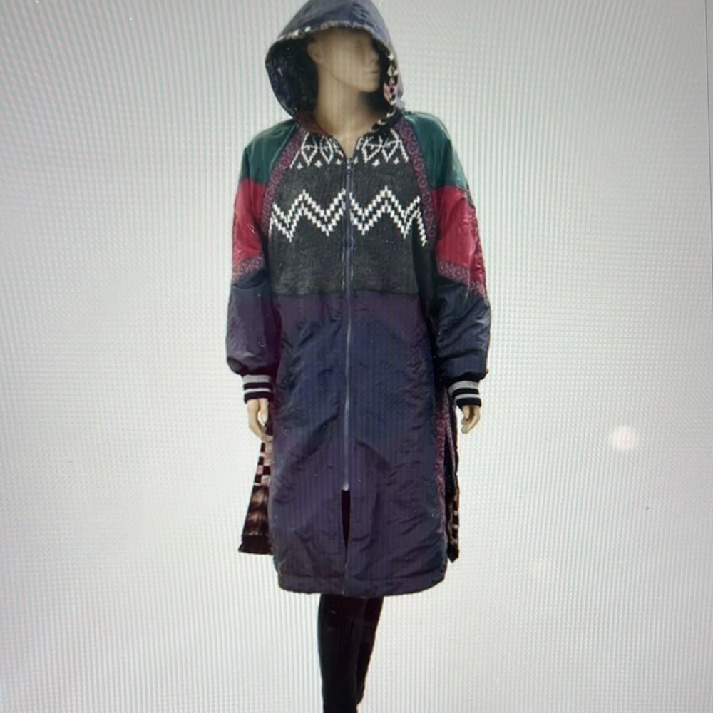 Free People Multicolor Patchwork Coat NWT - Picture 8 of 16